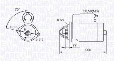 MAGNETI MARELLI 063521074920 -  Стартер
